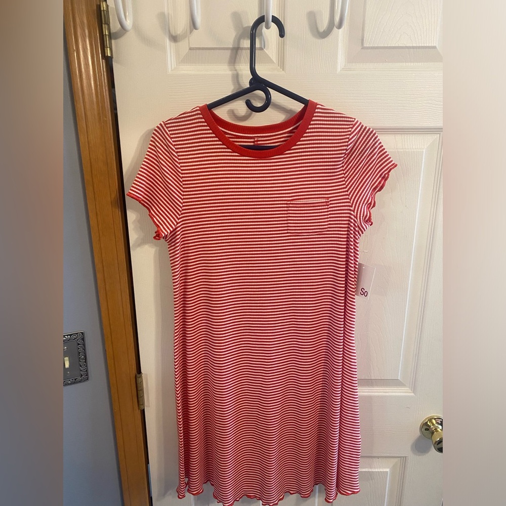 Red Striped Dress
